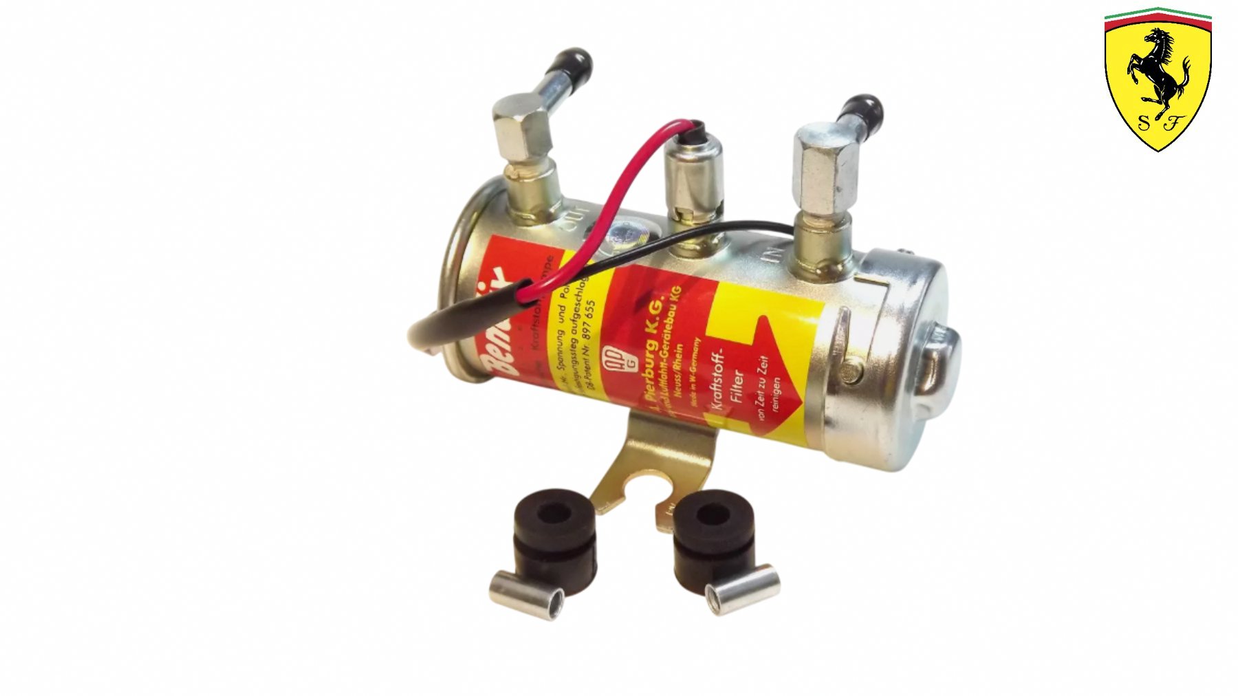 Ferrari Bendix style Fuel Pump 12V with spring loaded valve