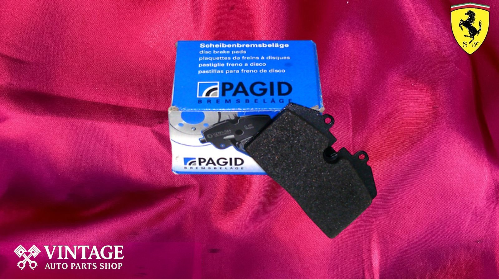 Ferrari 45 Rear Brake Pads set of 4. Pagid RS4-2-1 Modern V 12