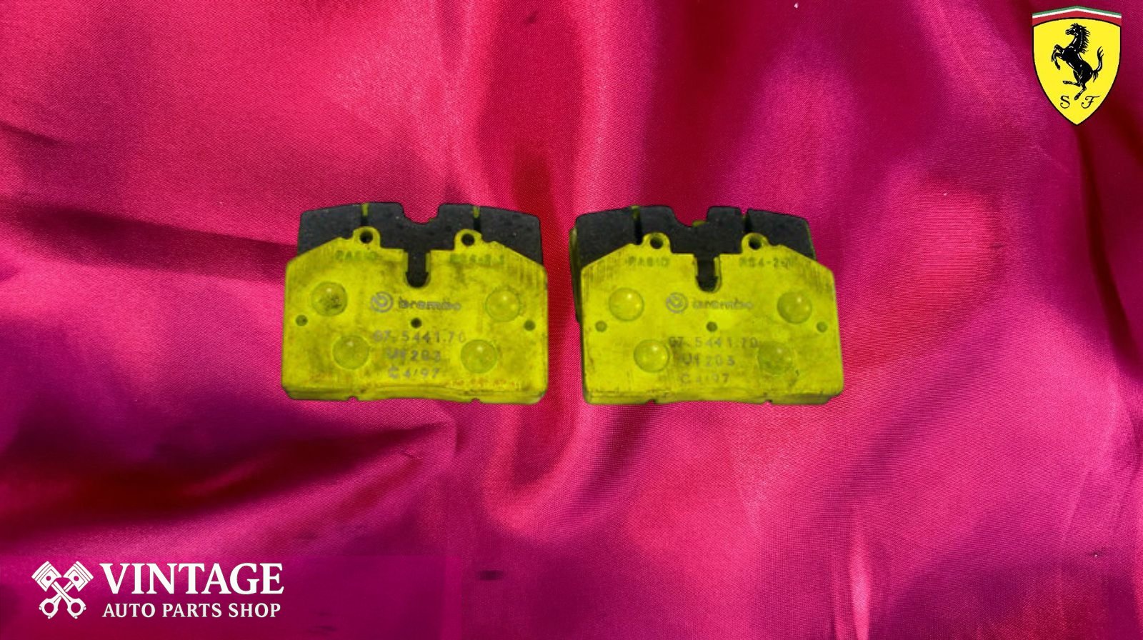 Ferrari 456 Rear Brake Pads set of 4 Original Pagid Yellow Modern V 12