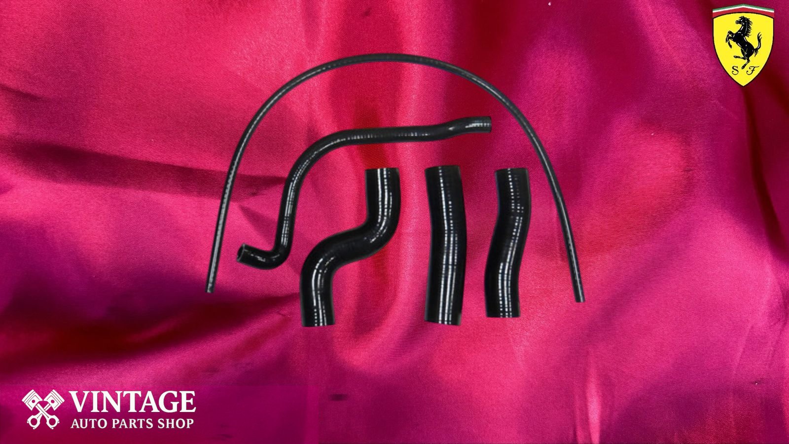 Ferrari 456 Uprated Silicone Hose Set  Black Modern V12