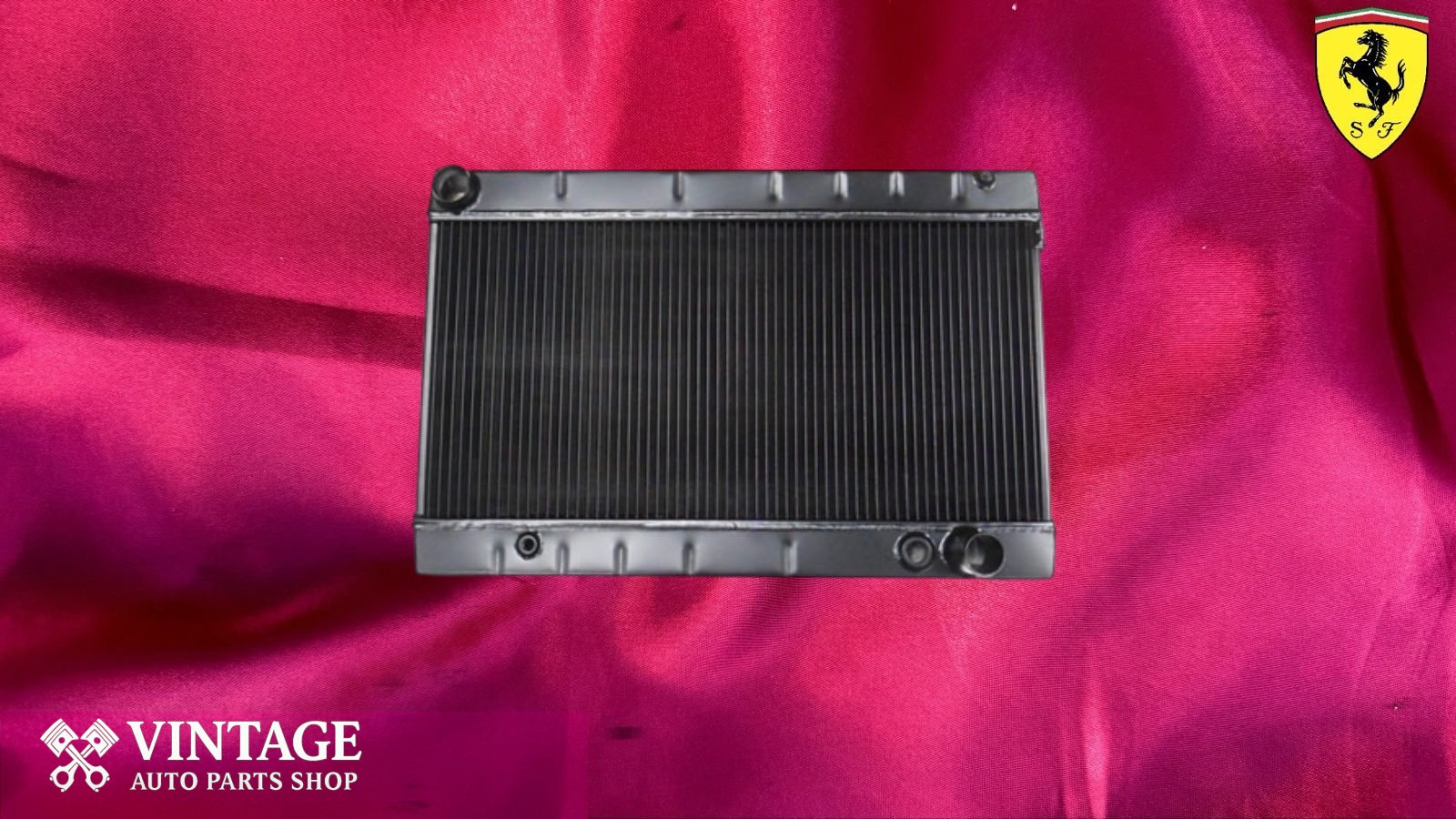 Ferrari 308 208 Uprated Aluminium Radiator Black Finish - V8