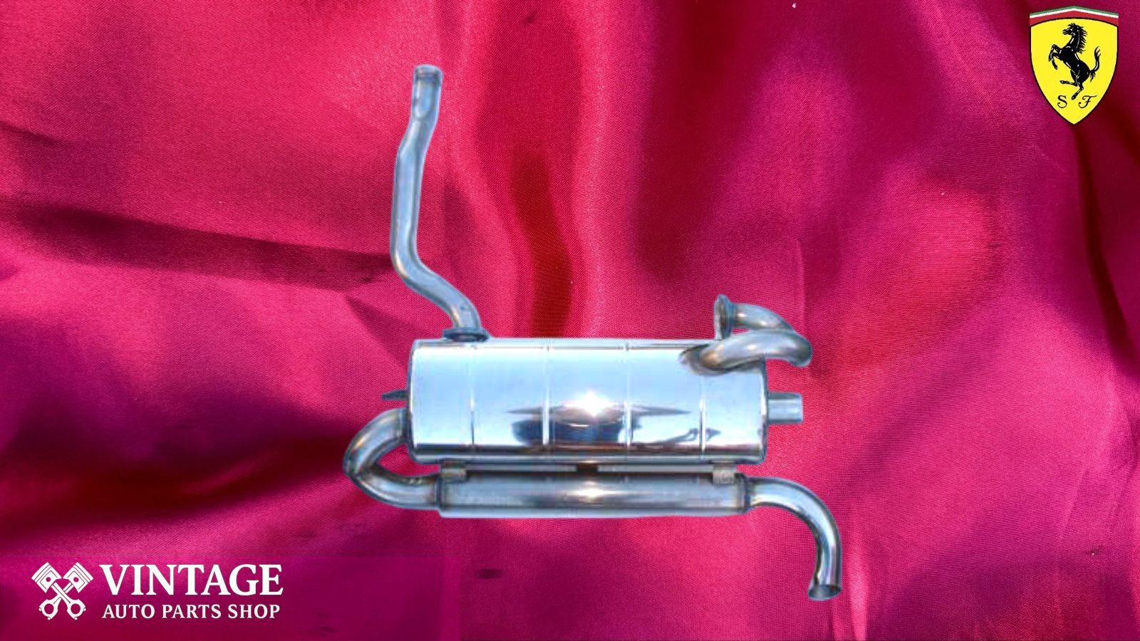 Ferrari 308 GTB-S Uprated Exhaust Box Single outlet style Stainless steel V8