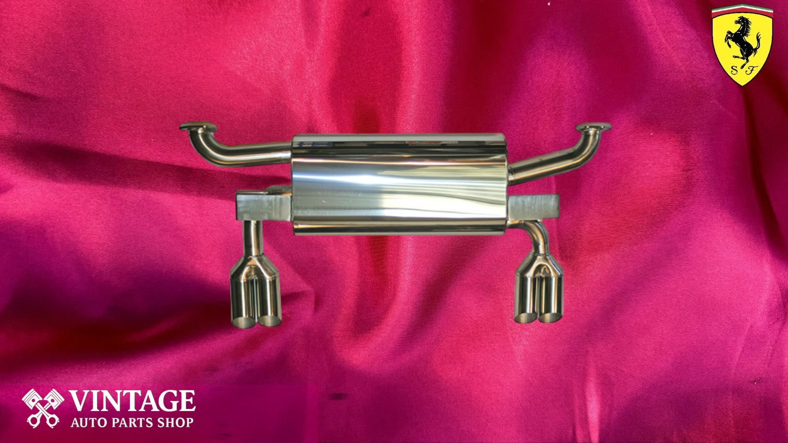 Ferrari 308 QV Uprated Exhaust Box Stainless steel V8